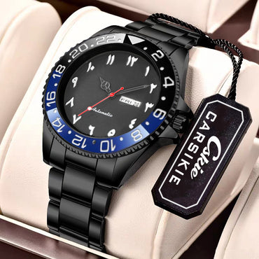 Luminous Mens Sports Mechanical Watch With Date Display And Water Resistance - Zentrova