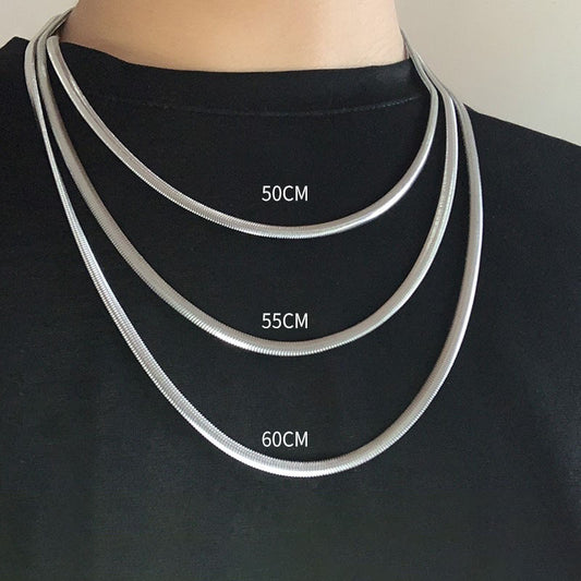 Titanium Steel Basic Style Necklace For Men And Women - Zentrova