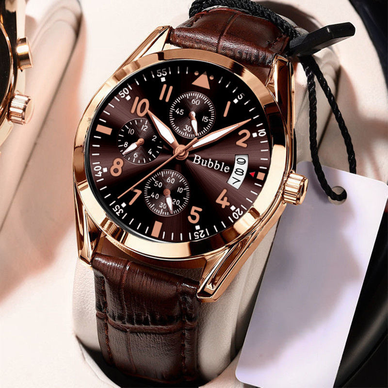 Fully Automatic Quartz Luminous Waterproof Digital Six-Hand Mens Watch - Zentrova