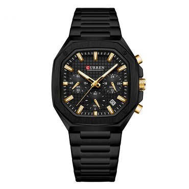Men's Six-pin Calendar Business Steel Belt Watch - Zentrova - Alternative View