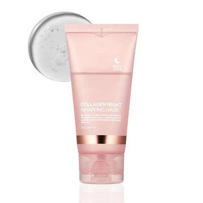 Face Night Mask Collagen Wrapping Mask Natural Ingredients Firming Elasticity & Hydration Anti-wrinkle For Skin Care - Zentrova