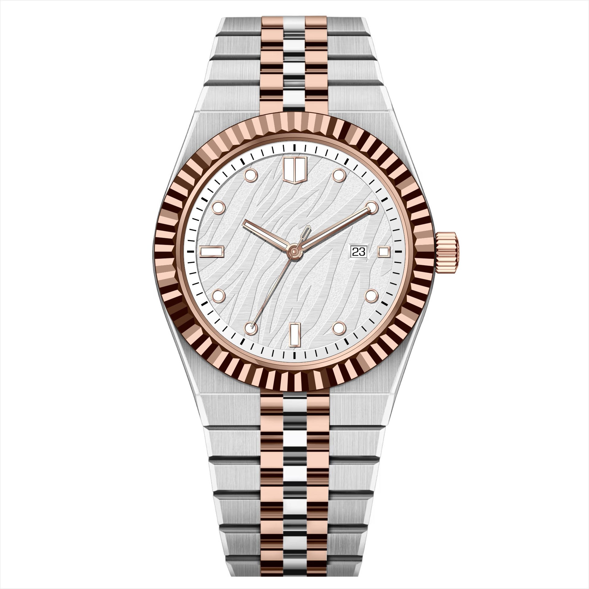 High-End Business Steel-Strap Mens Quartz Watch - Zentrova
