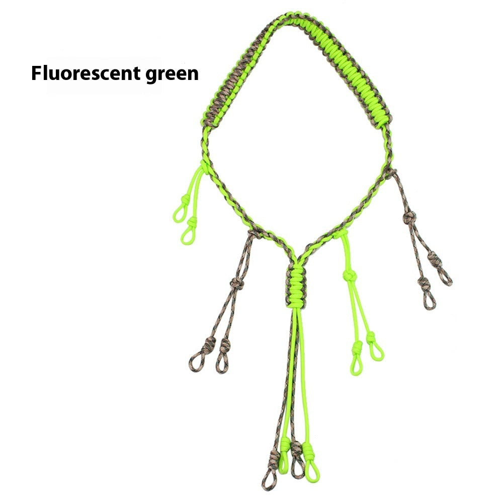 Outdoor Tactics Equipment Parachute Cord Collar Whistle Lanyard - Zentrova