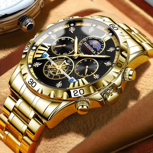 Business Luminous Waterproof Flywheel Quartz Watch - Zentrova
