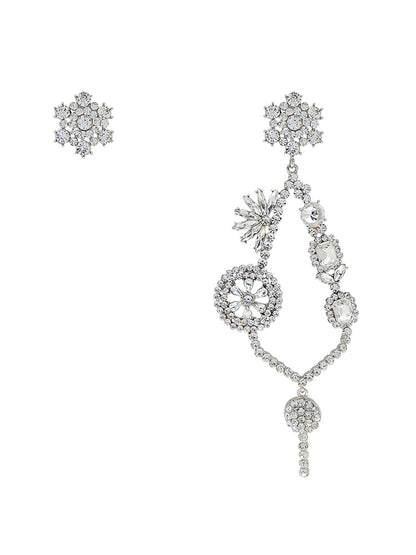 Flower key earrings women - Zentrova