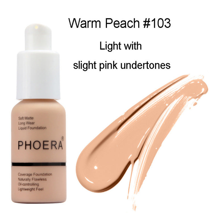 Explosive Press Type Oil Control Natural Color Matte Concealer Foundation Cream - Zentrova