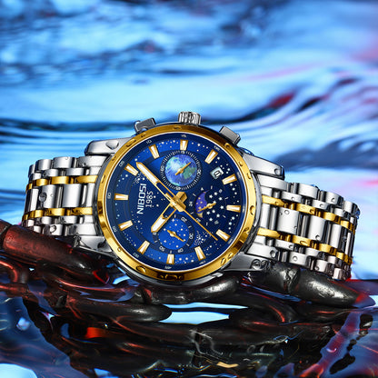 Steel Belt Men's Business Quartz Watch - Zentrova