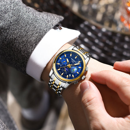 Steel Belt Men's Business Quartz Watch - Zentrova