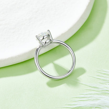 Pear-shaped Moissanite Set With Top-quality Moissanite Luxury And Fashionable Light Luxury Jewelry Silver Ring S925 Silver Electroplated With Platinum - Zentrova