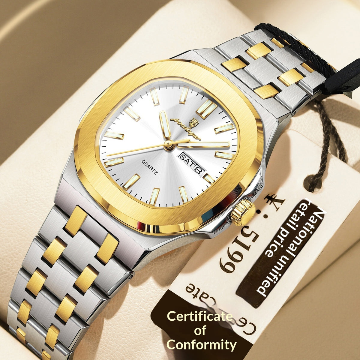 Ultra-thin Watch With Waterproof And Luminous Features - Zentrova