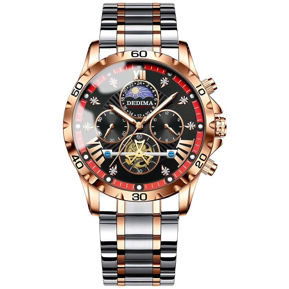 Business Luminous Waterproof Flywheel Quartz Watch - Zentrova