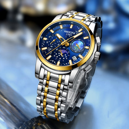 Steel Belt Men's Business Quartz Watch - Zentrova