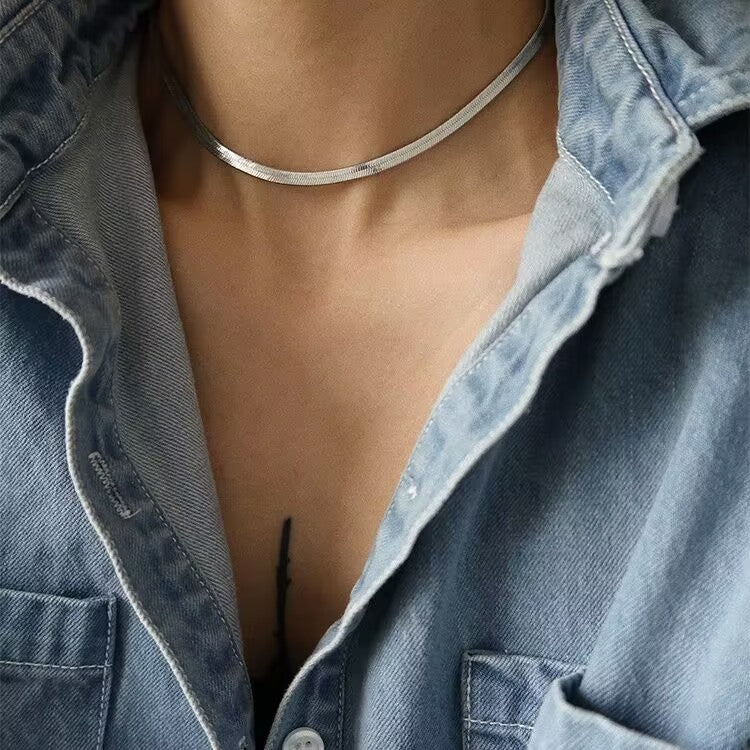 Titanium Steel Basic Style Necklace For Men And Women - Zentrova