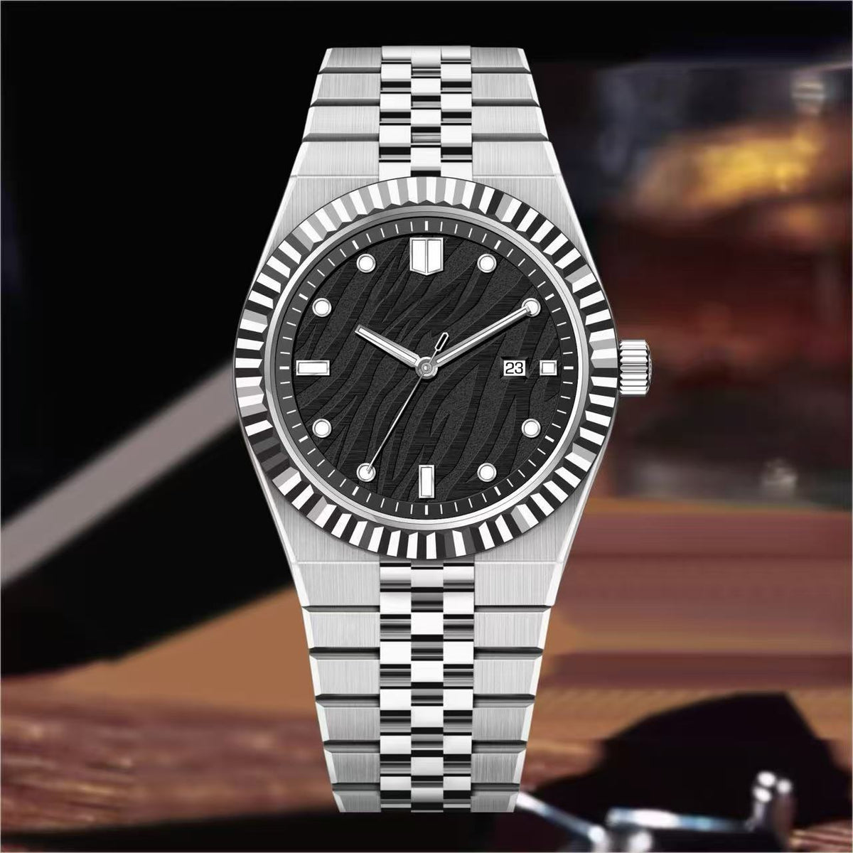 High-End Business Steel-Strap Mens Quartz Watch - Zentrova