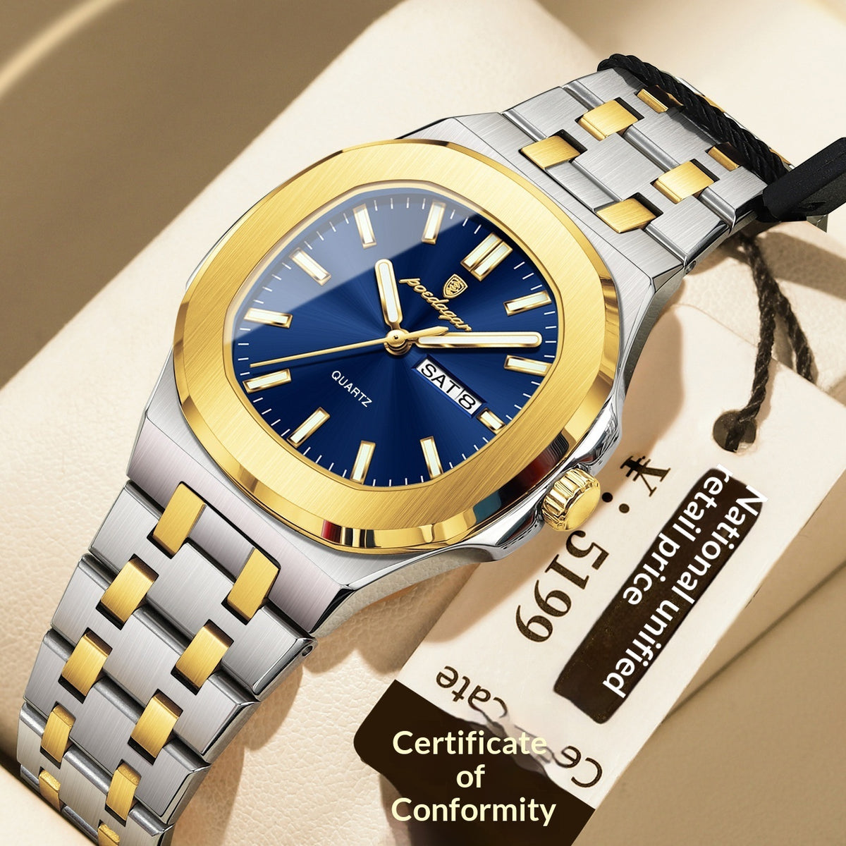 Ultra-thin Watch With Waterproof And Luminous Features - Zentrova
