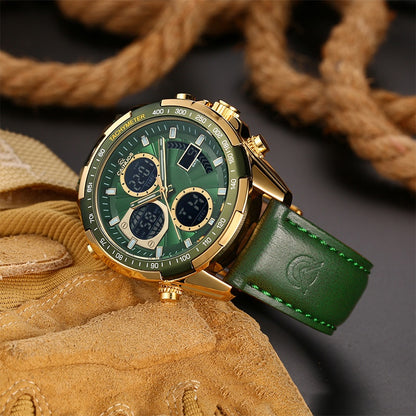 Waterproof Luminous Multifunctional Quartz Digital Watch - Zentrova