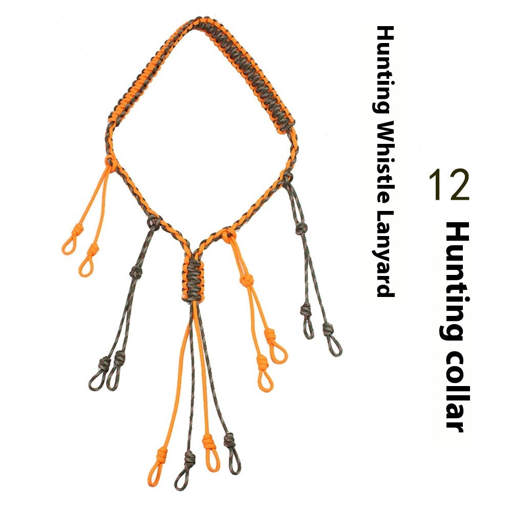 Outdoor Tactics Equipment Parachute Cord Collar Whistle Lanyard - Zentrova