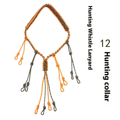 Outdoor Tactics Equipment Parachute Cord Collar Whistle Lanyard - Zentrova