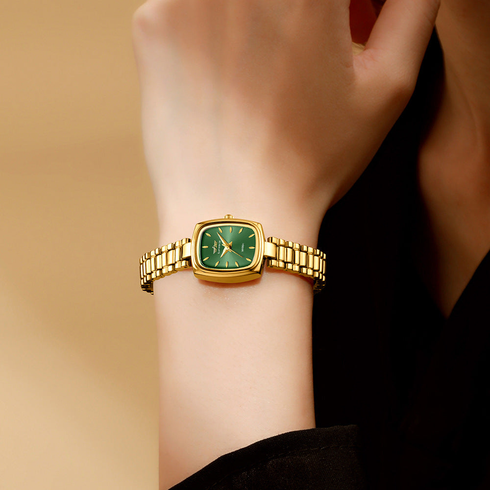 Niche Vintage Petite Gold Watch For Women - Zentrova