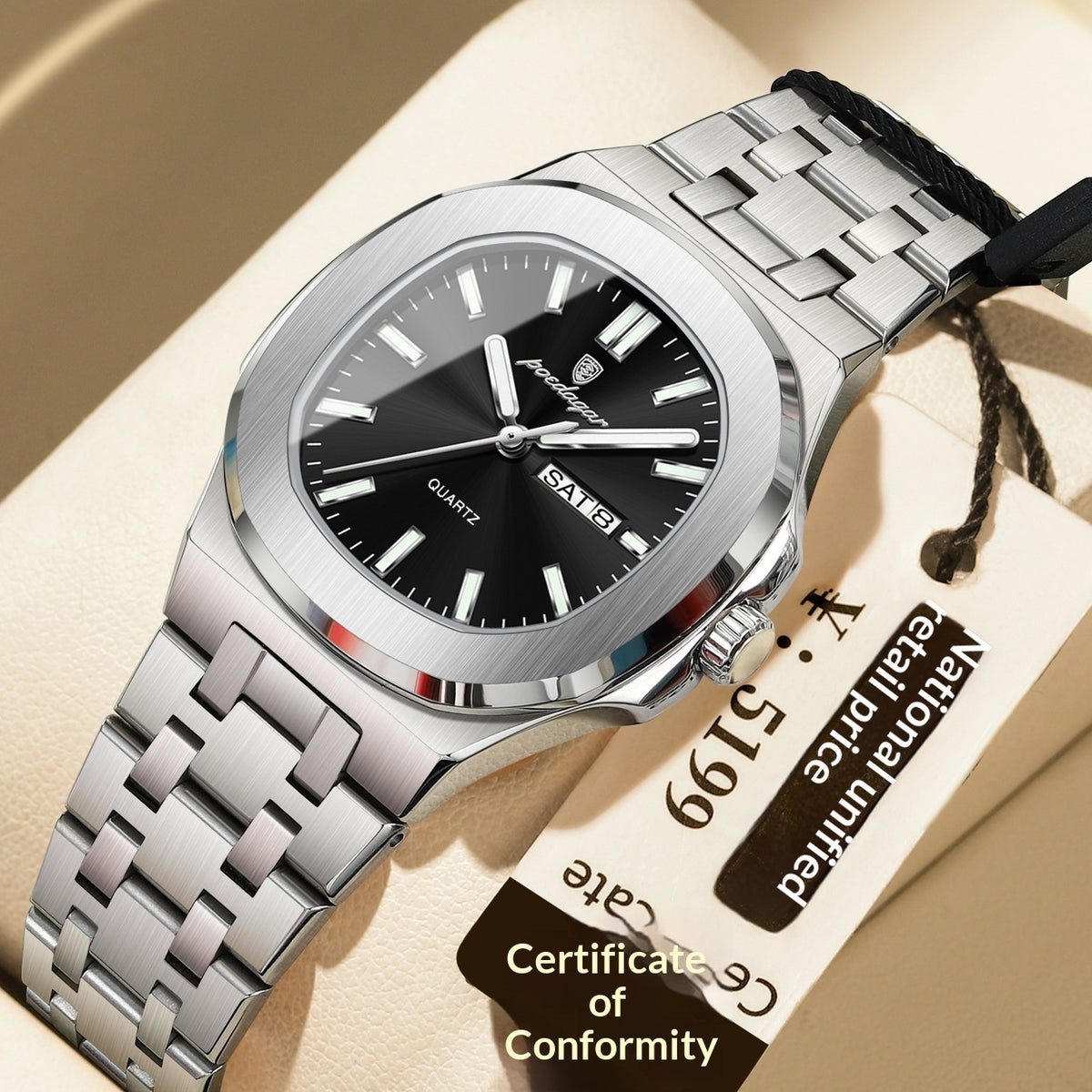 Ultra-thin Watch With Waterproof And Luminous Features - Zentrova
