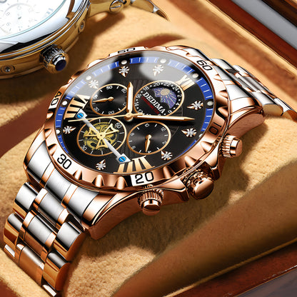 Business Luminous Waterproof Flywheel Quartz Watch - Zentrova