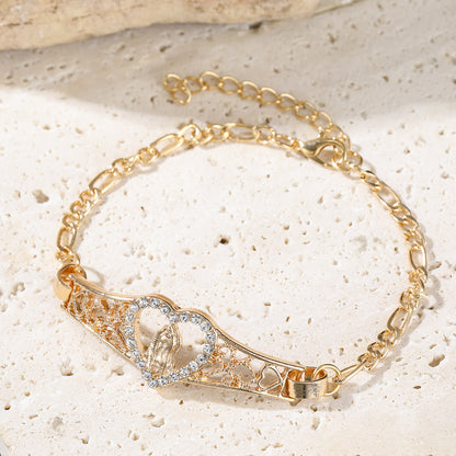 Womens Loving Mother Mary Prayer Bracelet - Zentrova