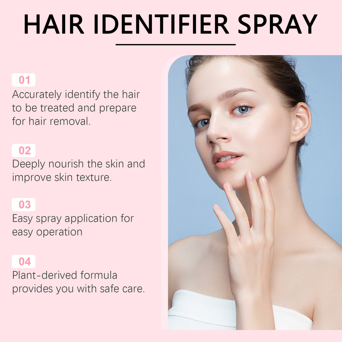 Hair Identifier Spray Set For Face Shaving Moisturizing Dermaplaner Spray For Face Shaving Skin Care - Zentrova
