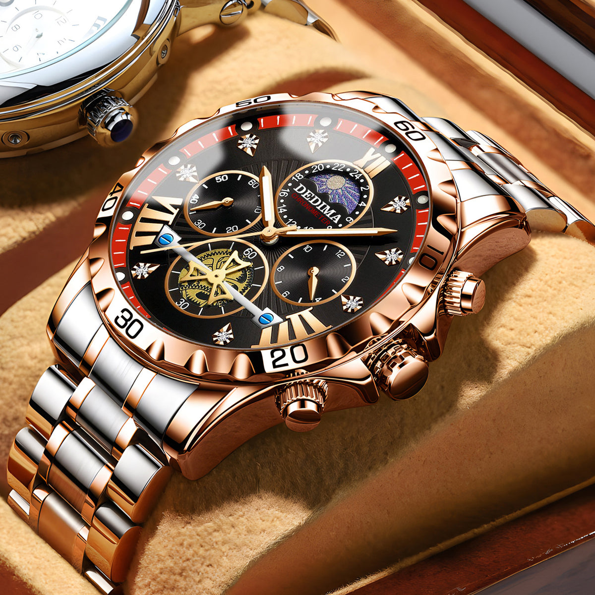 Business Luminous Waterproof Flywheel Quartz Watch - Zentrova