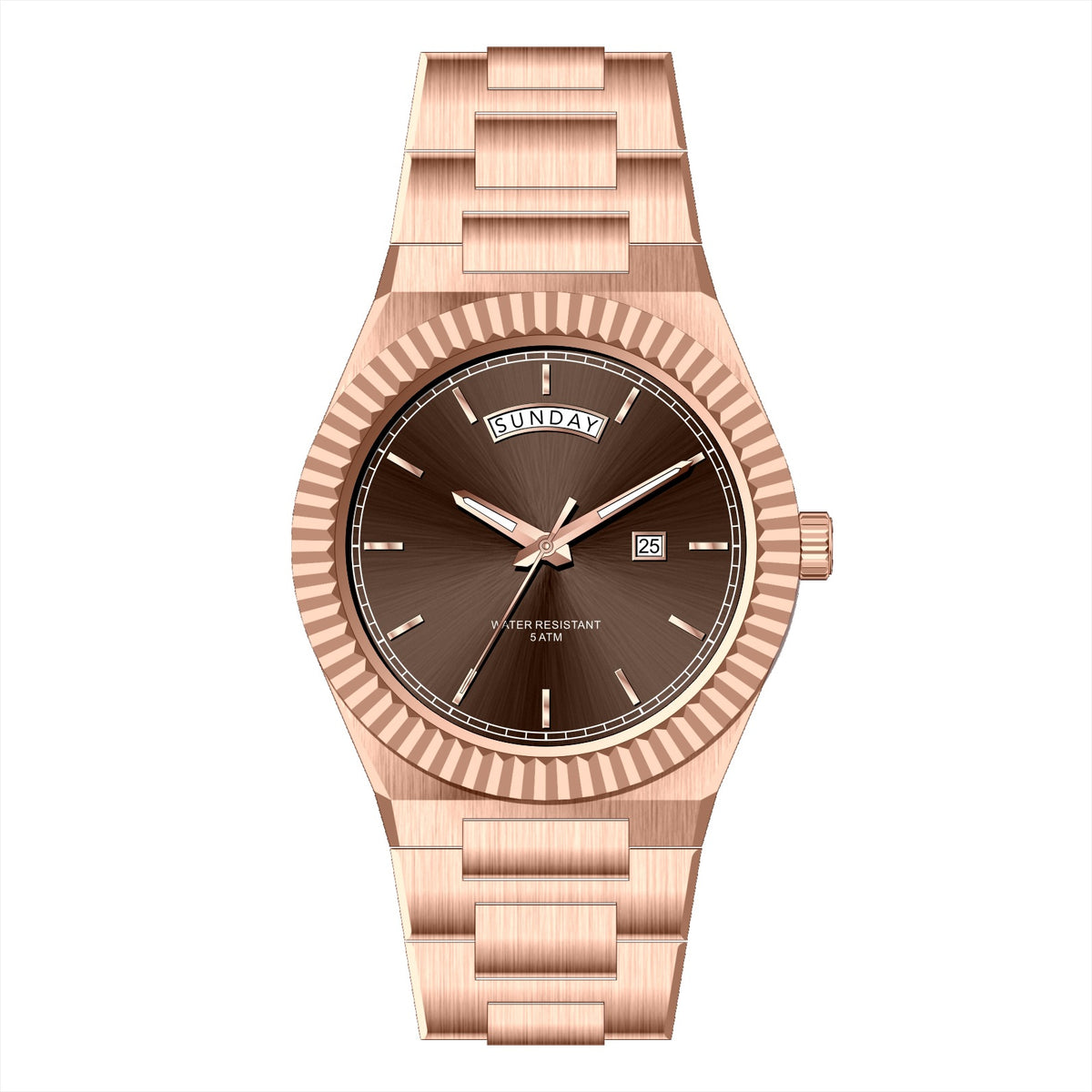 Business Gentleman's Log-Type Quartz Waterproof Steel Strap - Zentrova