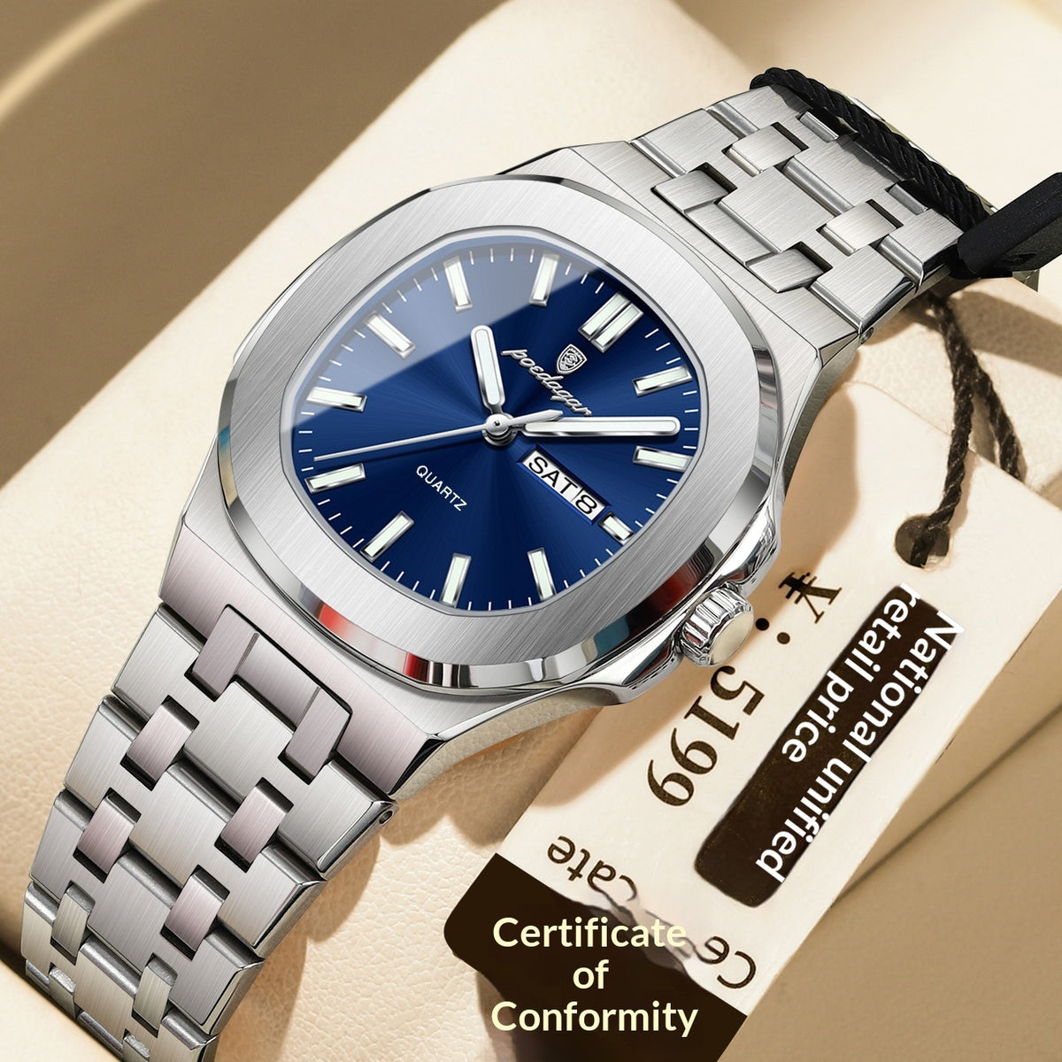 Ultra-thin Watch With Waterproof And Luminous Features - Zentrova