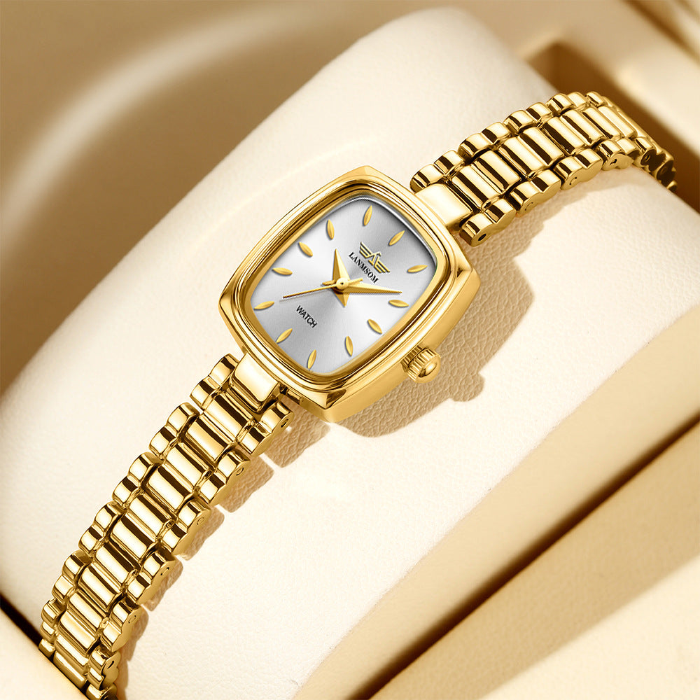 Niche Vintage Petite Gold Watch For Women - Zentrova