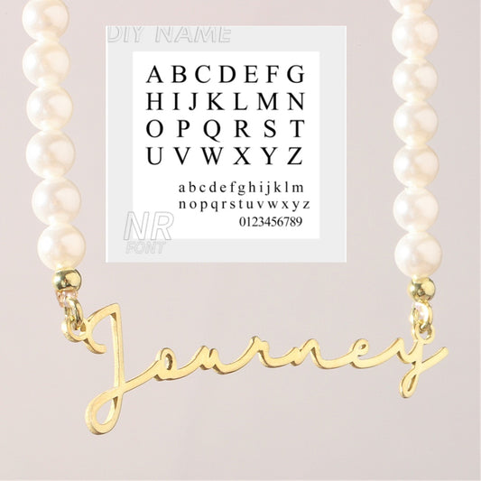 DIY Personalized English Name Design Titanium Steel Necklace - Zentrova